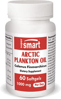 Supersmart Arctic Plankton Oil 1000 mg Per Day Krill Oil zooplankton with Omega3 Fatty Acids EPA DHA SDA Support a Healthy Cardiovascular System NonGMO Gluten Free 60 Softgels