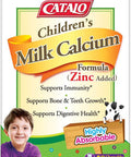 CATALO Childrens Milk Calcium Formula Zinc Added Promote Bone Growth and Teeth Development with Milk Calcium and Zinc 50 Chewable Tablets