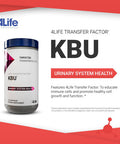 4Life KBU - Urinary Support Supplement Transfer Factor for Bladder & Kidney Health - Cranberry Blueberry Dandelion & Juniper Berry - Supports Immune System & Cleansing - 120 Veggie Capsules