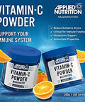 Applied Nutrition Vitamin C Powder 100% Pure Vitamin-C L- Ascorbic Acid British Pharma Grade, Instant Mixing VIT-C Non GMO, Halal, Vegan Friendly, Immune System Support, 200 Servings