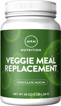 MRM Nutrition Veggie Meal Replacement Protein | Chocolate Mocha Flavored | 22g complete plant based protein | Meal on-the-go | Mediate hunger | Balanced macronutrient formula | 28 servings