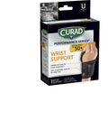 Curad CURSR19810DH Performance Series Wrist Support Designed for Active Seniors 50+ Large Easy to Grip Tabs & Loops for Easier Application Helps with Carpal Tunnel Tendonitis