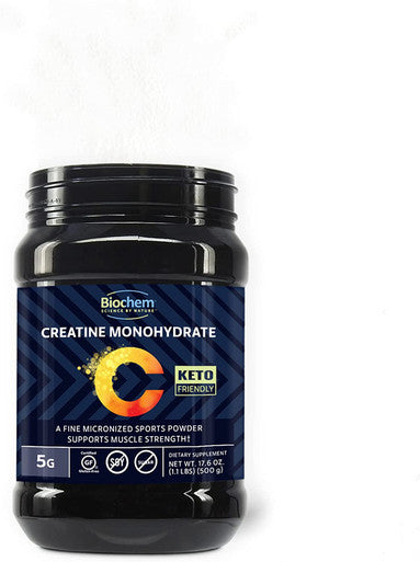 Biochem Creatine Monohydrate 5g 100 Servings PreWorkout Supplement May Help Support Muscle Strength Vegan KetoFriendly Gluten