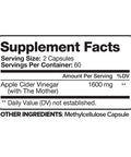 Nutrivein Apple Cider Vinegar Capsules with Mother - 1600mg - 120 Vegan Pills - Supports Healthy Weight Loss, Diet, Digestion, Keto, Cleanser - Best Supplement for Immune System - ACV Raw