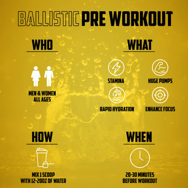 EPN Supplements Ballistic Pre Workout | #1 New Pre Workout Powder W/ Nitric Oxide Booster, Electrolytes, Caffeine & Nootropics | Insane Pumps, Focus, Stamina, Energy, Hydration For Men & Women - Citrus Blast
