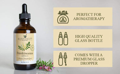 Handcraft Frankincense Essential Oil - 100 Percent Pure and Natural - Premium Therapeutic Grade with Premium Glass Dropper - Huge 4 oz
