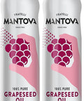 Mantova Coconut Oil Spray, 100% Pure Cooking Oil, Ideal for Healthy Keto Snacks, Baking, Grilling, and Seasoning - Versatile Dispenser for Spray, Drip, or Stream with No Waste, 5 oz