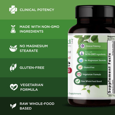 Emerald Labs Complete Premium Multi - Multivitamin For Digestive & Immune Support With Vitamin C As Pureway-C, B Vitamin Complex, Albion Chelated Zinc & More - 60 Vegetable Capsules (30-Day Supply)