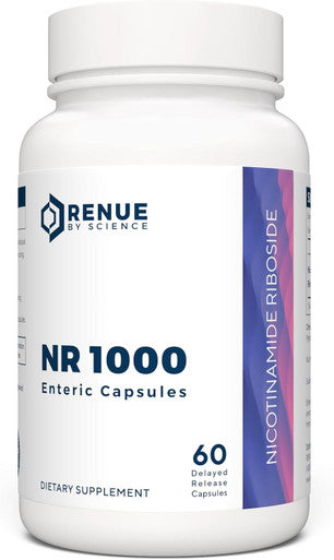 Renue By Science Nicotinamide Riboside High Strength Nad Supplement 60 Nicotinamide Enteric-Coated Capsules - 1000Mg Nicotinamide Riboside Per Serving Manufactured In The Usa Third-Party Tested