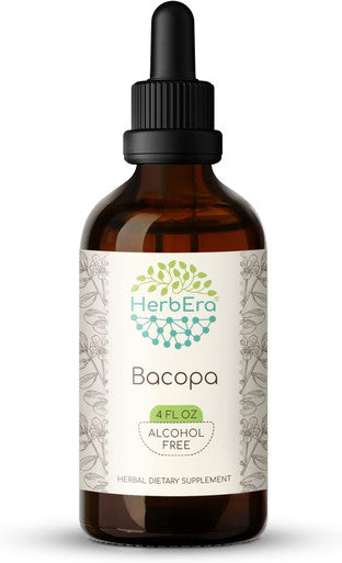 Bacopa B120 Alcohol-Free Herbal Extract Tincture, Bacopa (Bacopa Monnieri) Dried Herb (4 fl oz)