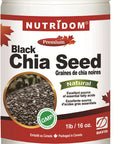 Certified Organic Raw Black Chia Seeds 1lb (16 Ounce) Non-GMO, Nutrient-Dense Seeds for Salads, Yogurt & Smoothies, Vegan, Gluten-Free, Keto & Paleo Friendly