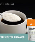 Kate Naturals Dry Whole Milk Powder For Baking And Coffee (12Oz) Dried Powdered Milk For Adults. Rbst-. Substitute For Liquid Milk. Milk Whole Powder For Milkshakes. Made In Usa.