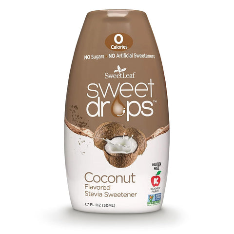 SweetLeaf Sweet Drops Flavored Stevia Liquid Sweetener Stevia Extract Zero Calories Gluten Keto Friendly Non GMO Natural Flavor Sugar Alternative Vanilla 1.7 Fl Oz (Pack of 1)