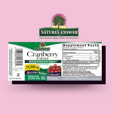 Nature'S Answer Alcohol Cranberry Extract 1 Fluid oz. Potent 10000 mg Fresh Cranberry