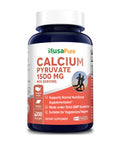 NusaPure Calcium Pyruvate 1500 mg 200 Vegetarian Caps (Non-GMO & ) - 750mg per caps