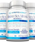 Approved Science Wildcrafted Irish Sea Moss Bladderwrack Burdock Immune Heart Thyroid Gut Health Antiaging Support 180 Capsules