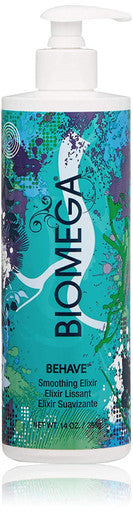 BIOMEGA Behave Smoothing Elixir, Infused with Omega-Rich Emollients and Keratin Amino Acids that Smooth the Cuticle and Delivers Vital Moisture to Hair