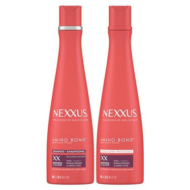 Nexxus Bond Repair Shampoo & Conditioner Bundle Amino Bond 2 Pack For All Types Of Damaged Hair With Keratin Protein And Amino Acids 13.5 Oz