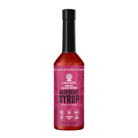 Lakanto Simple Flavoring Syrup - Monk Fruit Sweetener with Allulose, Perfect for Coffee, Tea, Cocktails, Snow Cones, Sodas, Other Drinks, Keto, Vegan (Original - 25.4 fl oz)