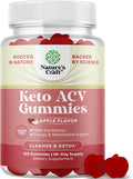 Natures Craft Vegan Advanced Keto ACV Gummies - Keto Apple Cider Vinegar Gummies Sugar Delicious Formula for Slimming Cleanse and Detox Goals - Non GMO Apple Cider Vinegar Gummies with The Mother (2 Months)