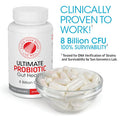 Silver Fern Ultimate Probiotic Supplement Vegicaps - Daily Metabolic Restoration, Proven Survivability, Dna Verified Multi-Strain Bacillus Probiotic Capsules (1 Bottle - 60 Capsules)