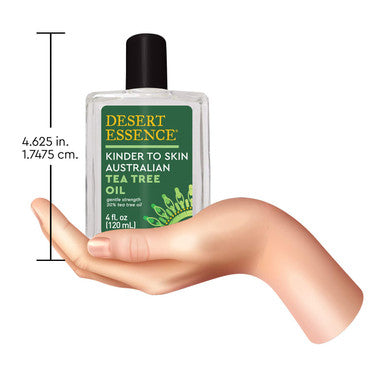 Desert Essence Kinder to Skin Australian Tea Tree Oil - 4 Fl Ounce - Soothes Stings & Minor Insect Bites - Blemishes - Water Soluble - Essential Oil - Refreshing - Natural Glow - No Parabens