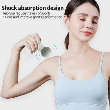 2.0In4.5In - Mini Electric Handheld Massager Wand, Powerful 6 Speed Vibration Modes,Cordless Handheld And Portable,Suitable For Shoulder,Neck And Back Massage-White