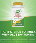 NatureS Way B100 Complex Supports Cellular Energy And Nerve Health 8 BVitamins 60 Capsules (Packaging May Vary)
