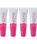 Kopari Coconut Lip Glossy Watermelon - Hydrating and Moisturizing Coconut Oil, Vitamin E and Shea Butter Lip Gloss With 100% Organic Coconut Oil, Non GMO, Vegan Sulfate Free, 4 Pack