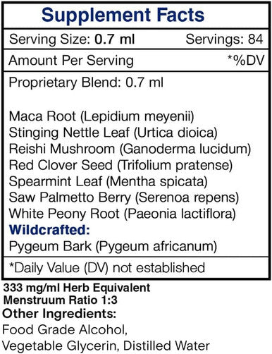 Secrets of the Tribe Prosta Vigor Alcohol Extract, High-Potency Herbal Drops, Tincture Made from Pygeum, Maca, Stinging Nettle, Reishi Mushroom, Red Clover, Spearmint, Saw Palmetto, White Peony 2 oz