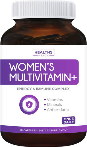 Multivitamin For Women Nongmo Daily Womens Multivitamin Minerals For Energy Boost Antioxidants Hair Eye Health With Biotin Zinc Magnesium Lutein Vitamins Plus 60 Capsules