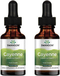 Swanson Cayenne Liquid Extract 1 fl Ounce (29.6 ml) Liquid (2 Pack)