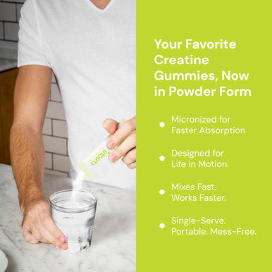 Create Single Serve Creatine Monohydrate Powder 5g Creapure Creatine | Redefining Strength Energy & Recovery | Sugar-Free Vegan Non-GMO | Lemon/Lime | 30 Packets