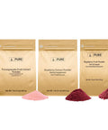 PURE ORIGINAL INGREDIENTS Raspberry, Pomegranate, & Blueberry Powder Bundle, (1 Lb Each) Supplements, Fruit Powders, Flavorings