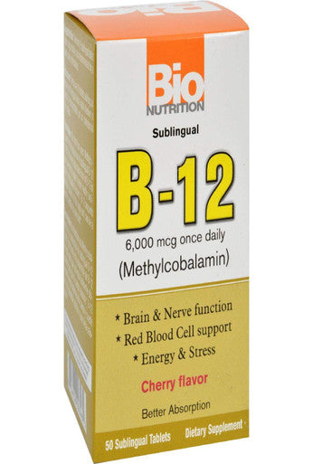 Bio Nutrition B-12 Sublingual Tablet, 50 Count