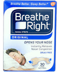 Breathe Right Nasal Strips Original Tan Large 30 Each By The Honest Company