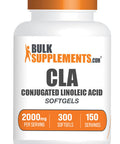 Bulksupplements.Com Conjugated Linoleic Acid Softgels - Cla Supplements, Cla 2000Mg, Cla Safflower Capsules, Cla Pills - 2 Cla Softgels Per Serving, 150-Day Supply, 300 Softgels