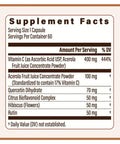 Utzy Naturals | Vitamin C Complex | 400Mg Vitamin C With Acercola & Citrus Bioflavonoids + Proteo-Zinc Chelated Zinc For Immune Health
