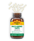 Country Life Maxi-Amino With 16 Free Form Amino Acids 90 Vegetarian Capsules Certified Gluten Free Certified Vegetarian