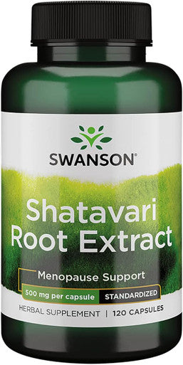 Swanson Shatavari Ayurvedic Female Rejuvenator 500 Milligrams 120 Capsules