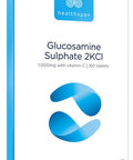 Healthspan Glucosamine Sulphate 2KCI 1,000mg (10 MonthsÃƒÂ¢Ã¢â€šÂ¬Ã¢â€žÂ¢ Supply) | Sustainably sourced Plant-Based glucosamine to Support Your Joints | 591mg Glucosamine Base with 20mg Vitamin C | Vegan