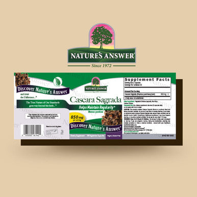 Nature'S Answer Cascara Sagrada Bark Vegetarian Capsule Pills 90-Count | Digestive Support | Natural Detox
