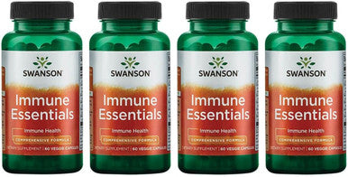 Swanson Immune Essentials 60 Veg Capsules (4 Pack)