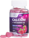 Calcium Supplements For Women + 400 Iu Vitamin D3 - Sugar-Calcium Chews Gummy For Bone & Immune Support, Supports Teeth & Bone Strength, Chewable Calcium Supplement For Women & Men - 60 Gummies