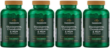 Swanson Glucosamine Chondroitin & Msm with Hyal-Joint 90 Capsules (4 Pack)