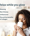 Organika Enhanced Collagen Relax Powder With Magnesium Bisglycinate And L-Theanine- Provides Calming Effect, Aids In Sleep, Sustained Energy Levels Throughout The Day- 250G
