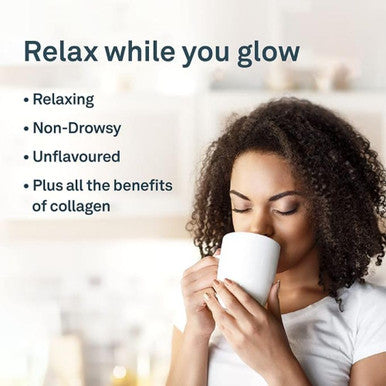 Organika Enhanced Collagen Relax Powder With Magnesium Bisglycinate And L-Theanine- Provides Calming Effect, Aids In Sleep, Sustained Energy Levels Throughout The Day- 250G