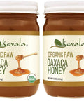 Kevala Organic Raw Oaxaca Honey - Natural Sweetener for Meals and Drinks with no Pesticides, Pure and Unprocessed Spread for Bread and Toast, Golden Nectar with no Sugar Added, Glass Jar 16 oz