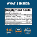 Dr. Tobias Joint Support Supplement with Chondroitin Sulfate Glucosamine and MSM 240 Capsules