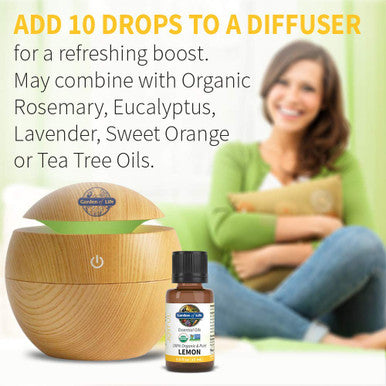 Garden of Life Essential Oil Lemon Usda Organic 0.5 Fl Oz